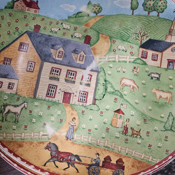 Sango Green Acres 4873 Platter Set of 4  (11‎ 1/2 in.) - Picture 6 of 9